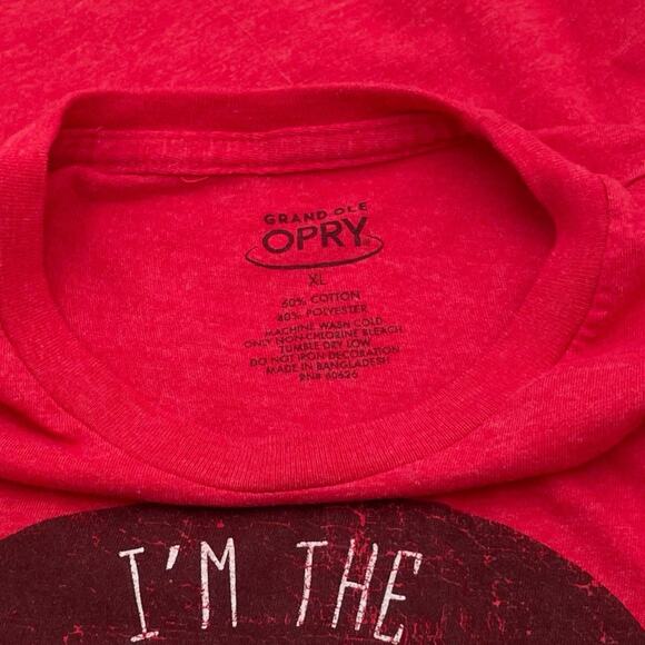 Red Grand Ole Opry “I’m The Talent” Tee Kids XL / Womens XS  Like New - Picture 4 of 7